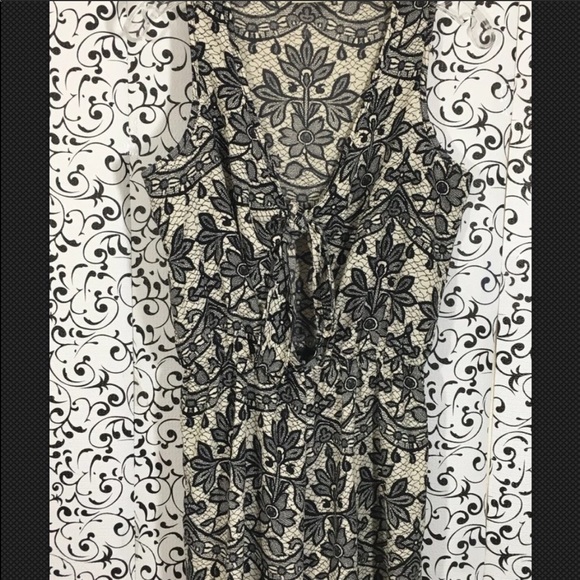 Fancy Cream & Black Romper (Medium) - Picture 3 of 5